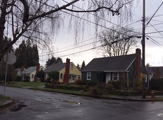 Houses in the Woodstock neighborhood in Portland