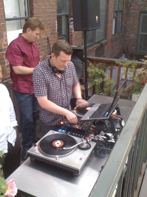 DJ at Everett Station Lofts